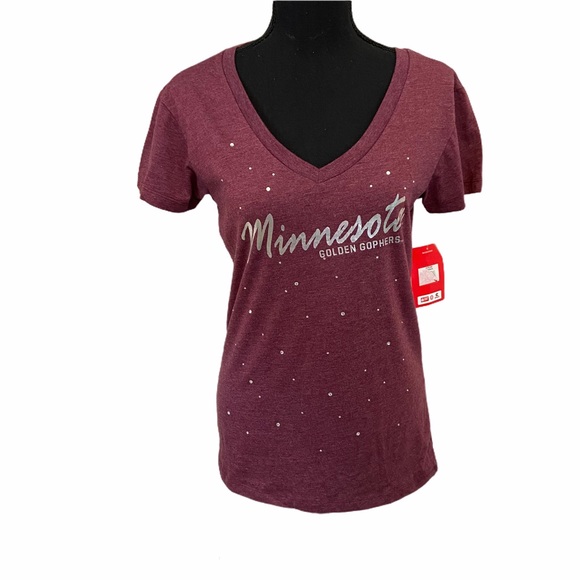 NWT Colosseum Minnesota Gophers Rhinestone Tee - Picture 1 of 5